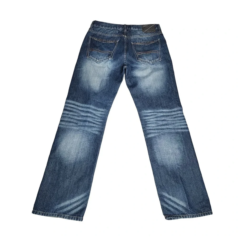 Sean John Men's Jeans 34x34 Straight 100% Cotton Denim Y2K Street Wear Distress